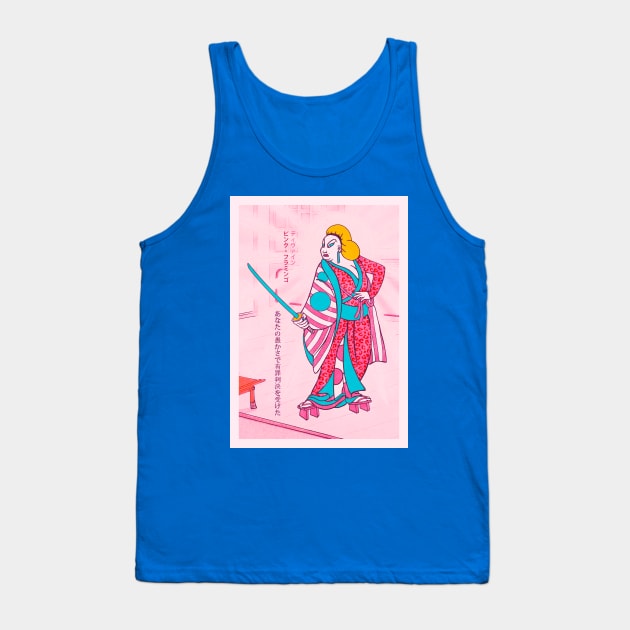 Pink Flamingo divine john waters Japanese drag queen kitsch Tank Top by NEOPREN